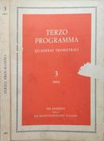 Terzo programma. Quaderni trimestrali, 3, 1966