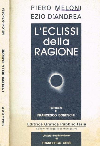 L' eclissi della ragione - Piero Meloni - copertina