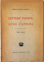 Lettere inedite a Gino Capponi