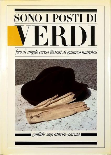 Sono i posti di Verdi - volume in cofanetto editoriale - Angelo Ceresa - copertina