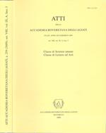 Atti della Accademia Roveretana degli Agiati - Anno Accademico 2009. Classe di Scienze umane - Classe di Lettere ed Arti