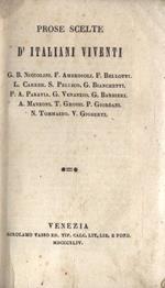 Prose scelte d' italiani viventi