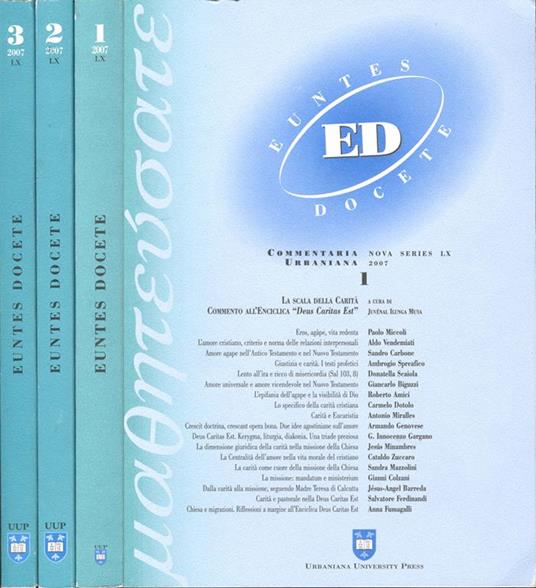 ED Euntes Docete - Commentaria Urbaniana - Nova series LX - Anno 2007 - copertina