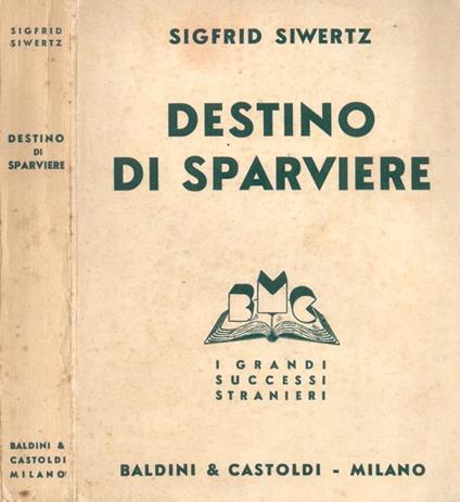 Destino di sparviere - Sigfrid Siwertz - copertina