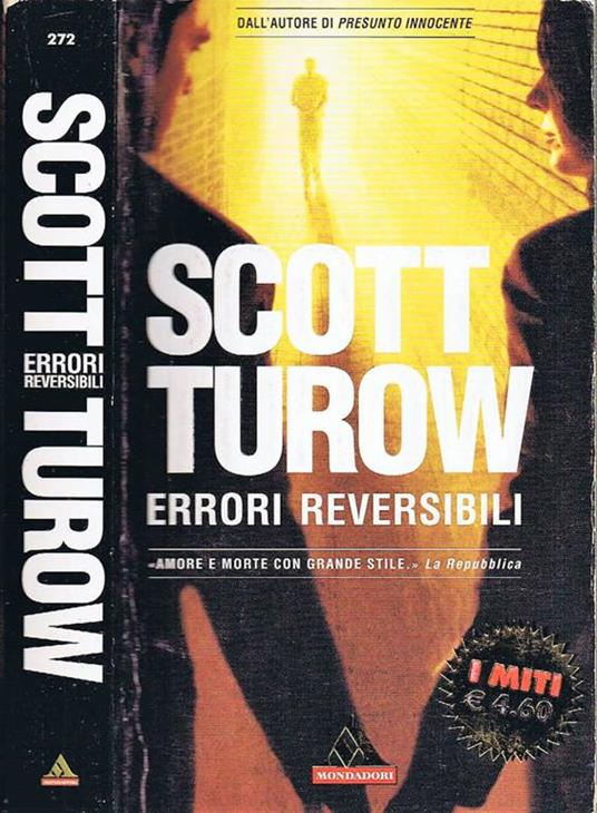 Errori reversibili - Scott Turow - copertina