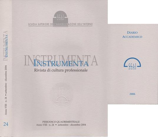 Instrumenta. Rivista di cultura professionale - copertina