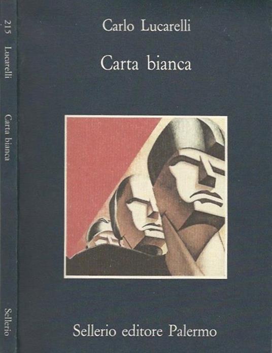 Carta bianca - Carlo Lucarelli - copertina