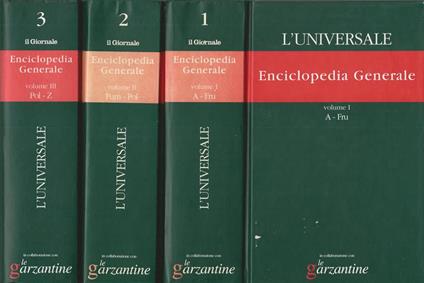 L' Universale. Enciclopedia generale Opera Completa, Volumi I,II,III - copertina