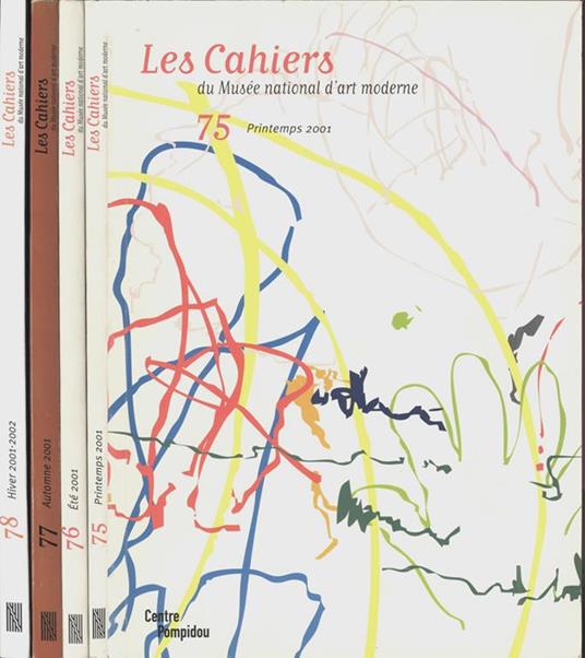 Les cahiers. du Musée National d'Art Moderne - 2001 - copertina