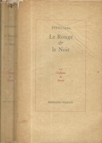 Le Rouge et le noir - Stendhal - copertina