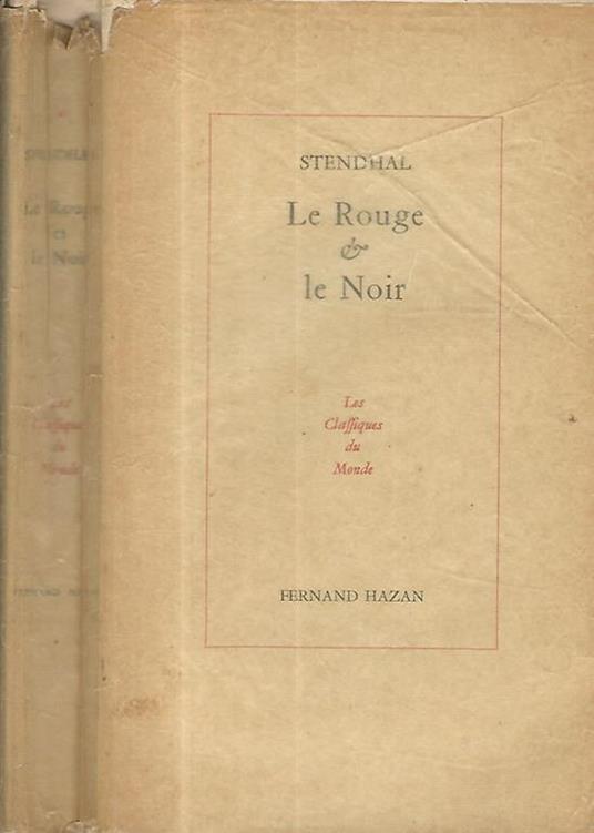 Le Rouge et le noir - Stendhal - copertina