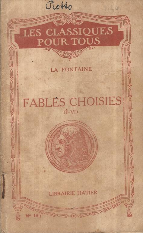 Fables Choisies - Jean de La Fontaine - copertina