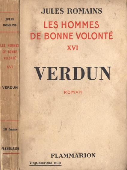 Verdun - Jules Romains - copertina