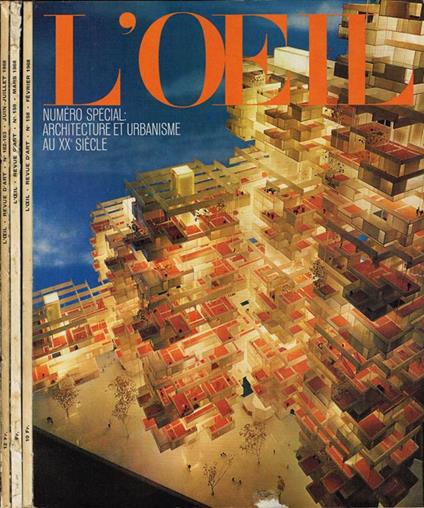 L' Oeil. Revue d'Art mensuelle - Année 1968 - copertina