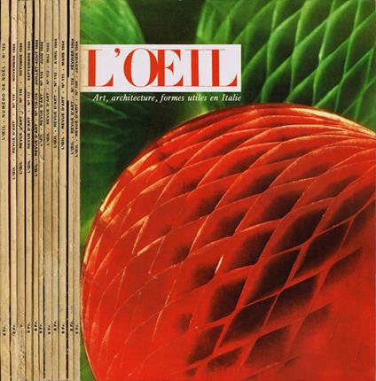 L' Oeil. Revue d'Art mensuelle - Année 1964 - copertina