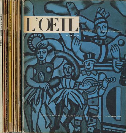 L' Oeil. Revue d'Art mensuelle - Année 1955 - copertina