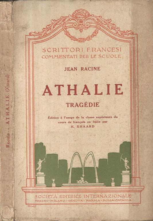 Athalie. tragédie - Jean Racine - copertina