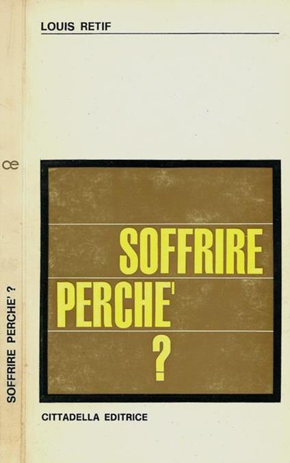 Soffrire perche? - Louis Retif - copertina