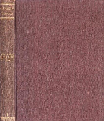 The page of the Duke of Savoy Vol. I - Alexandre Dumas - copertina