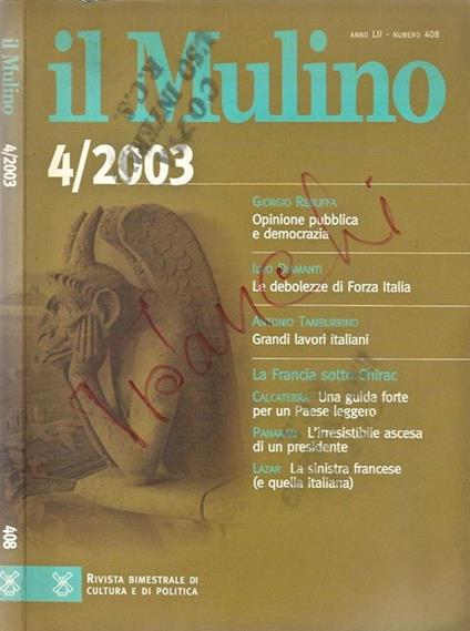 Il Mulino N. 408 - copertina