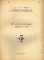 Elenco cronologico e riassunto delle pubblicazioni scientifiche e relazioni a congressi (personali e della scuola)