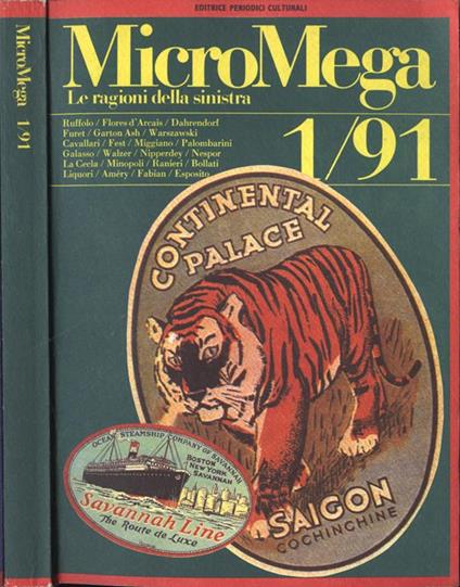 MicroMega n. 1 - 1991. Le ragioni della Sinistra - copertina