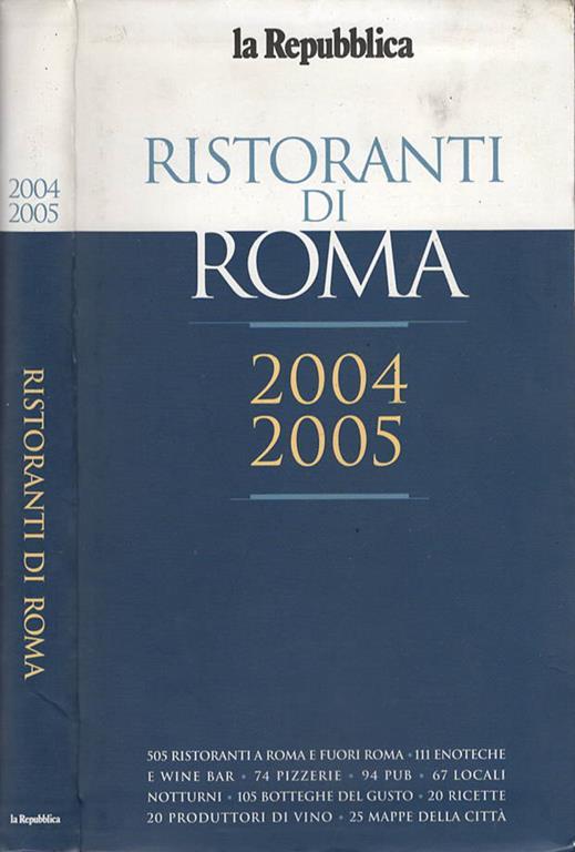 I Ristoranti Di Roma 2004 2005 - copertina
