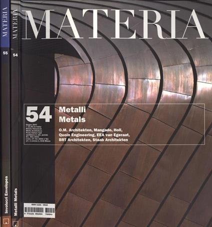 Materia Anno 2007 nn. 54 - 55 - copertina