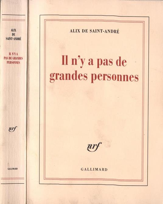 Il n' y a pas de grandes personnes - copertina