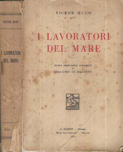 I lavoratori del mare - Victor Hugo - copertina