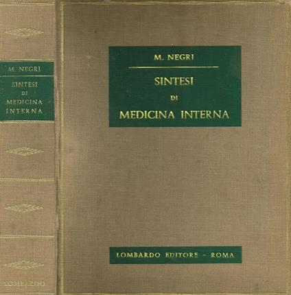 Sintesi di medicina interna - Marcello Negri - copertina