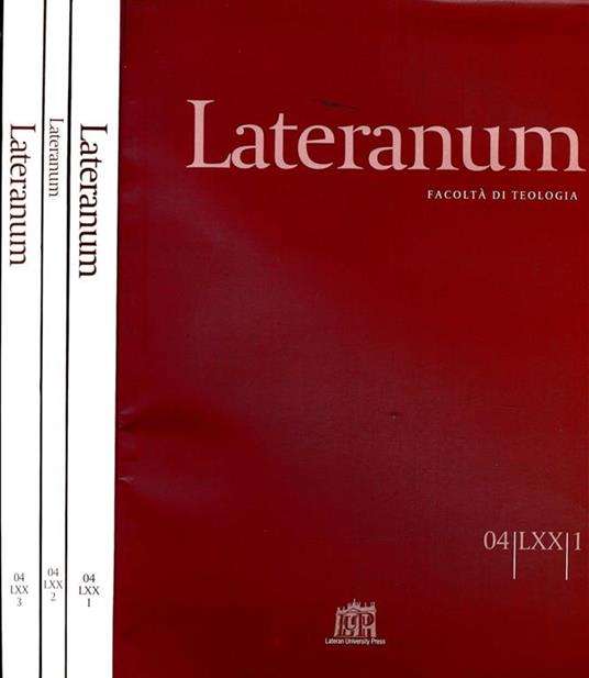 Lateranum N.I Ii Iii Del 2004. Facolta' Di Teologia - copertina