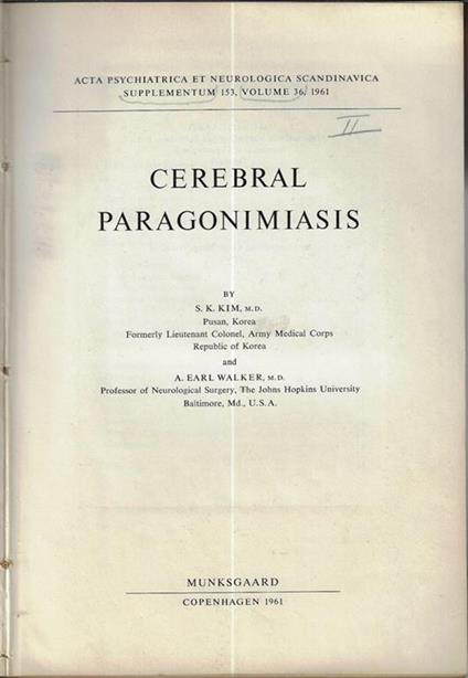 Cerebral paragonimiasis - copertina