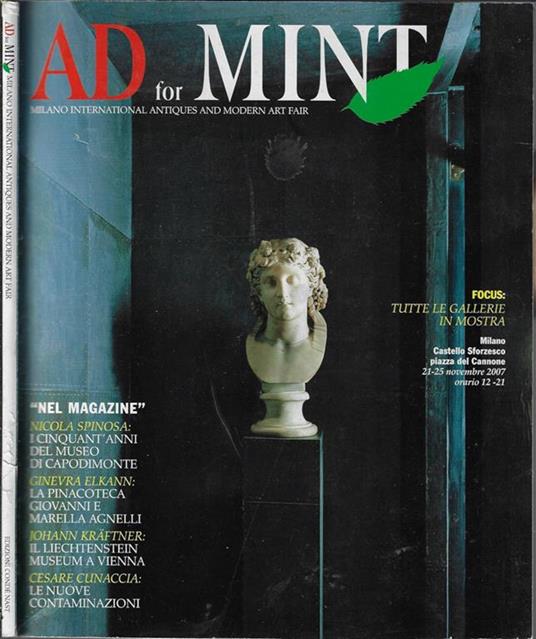 Ad for Mint. Milano international antiques and modern art fair - Ettore Mocchetti - copertina