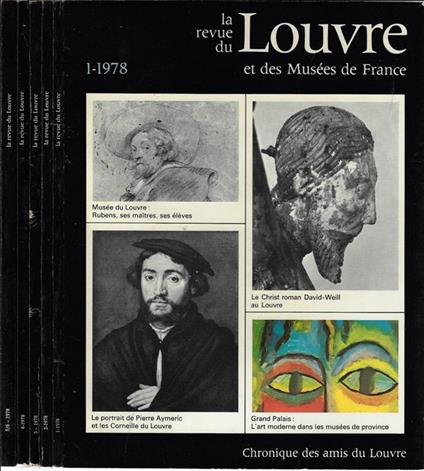 La revue du Louvre Anno 1978 (annata completa). Et des Musées de France - Hubert Landais - copertina