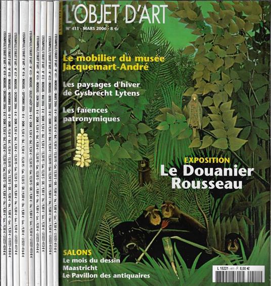 L' Estampille / L' Objet D'Art Anno 2006 N° 411, 412, 413, 414, 415, 416, 417, 418, 419 - copertina