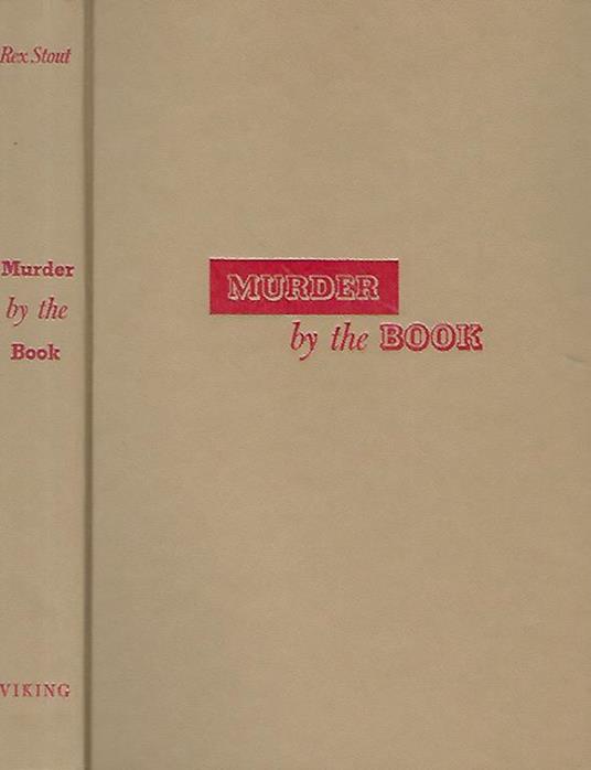 Murder by the book - Rex Stout - copertina