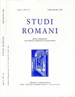 Studi Romani. RIVISTA TRIMESTRALE DELL'ISTITUTO NAZIONALE DI STUDI ROMANI