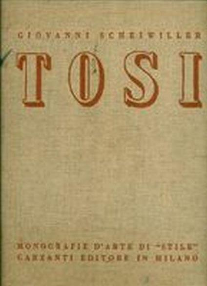 Arturo Tosi - Giovanni Scheiwiller - copertina