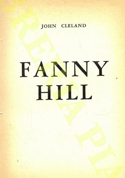 Fanny Hill - John Cleland - copertina