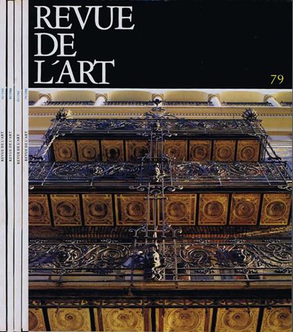 Revue de l'Art. 1988 - copertina