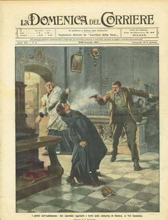 La Domenica Del Corriere anno XII n.4 1910. Supplemento