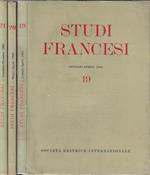 Studi francesi Anno VII N° 19, 20, 21 (annata completa)