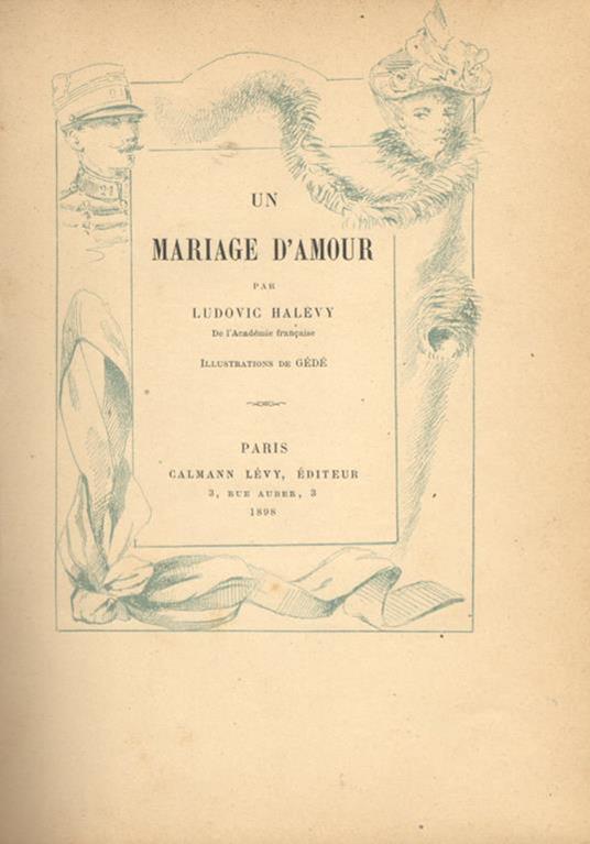 Un mariage d'amour - Ludovic Halevy - copertina