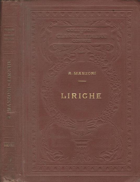 Liriche - Alessandro Manzoni - copertina