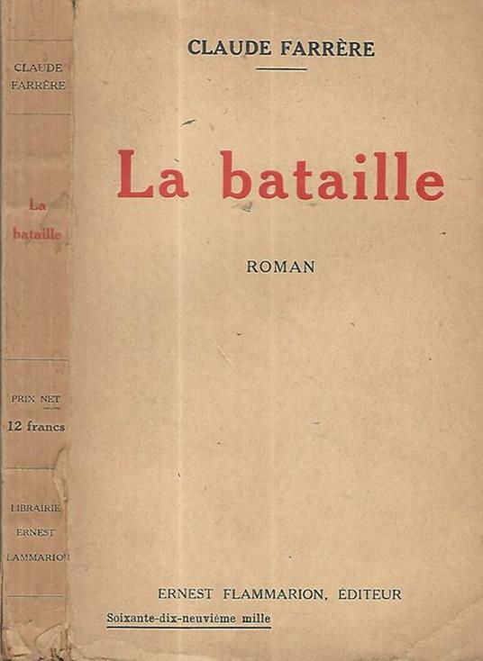 La bataille - Claude Farrére - copertina