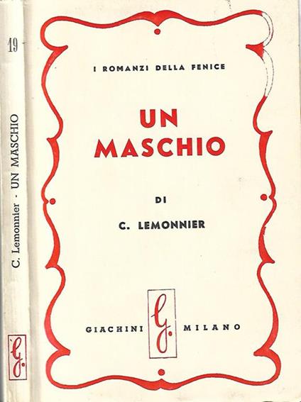 Un maschio - C. Lemonnier - copertina