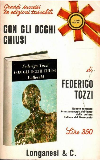 Con Gli Occhi Chiusi - Federigo Tozzi - copertina