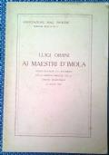 Ai maestri d’Imola - Luigi Orsini - copertina