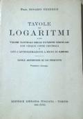 Tavole dei Logaritmi e dei Valori naturali delle funzioni circolari con cinque cifre decimali e con l’approssimazione a meno di 0,000002 - Rosario Federico - copertina